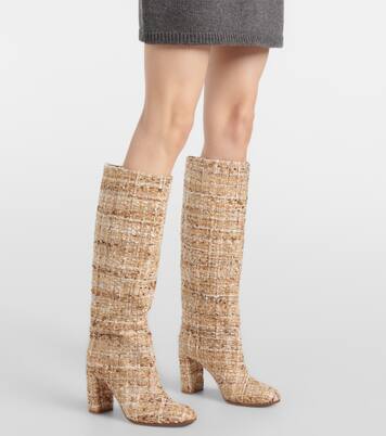 Stiefel aus Bouclé | Gianvito Rossi