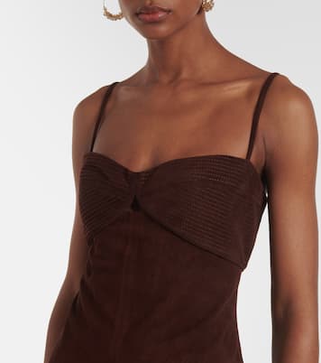 Robe midi en cuir | Johanna Ortiz