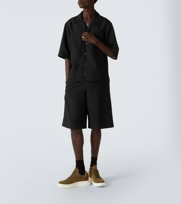Skull jacquard bowling shirt | McQueen