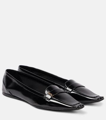 Poppy leather ballet flats | Saint Laurent