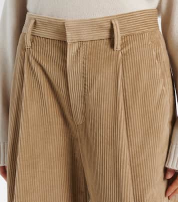 High-Rise-Hose aus Baumwolle | Brunello Cucinelli