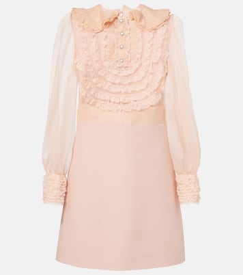 Crepe Couture embroidered minidress | Valentino