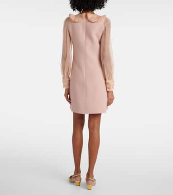 Crepe Couture embroidered minidress | Valentino