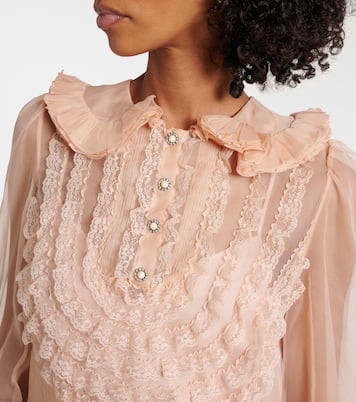 Crepe Couture embroidered minidress | Valentino