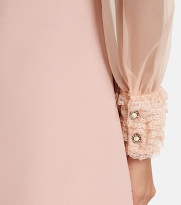 Crepe Couture embroidered minidress | Valentino
