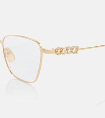 Embellished cat-eye glasses | Gucci