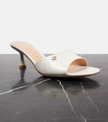 Pantoletten 55 aus Leder | Gianvito Rossi