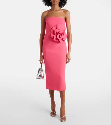 Robe bustier en crêpe à fleurs | Rebecca Vallance