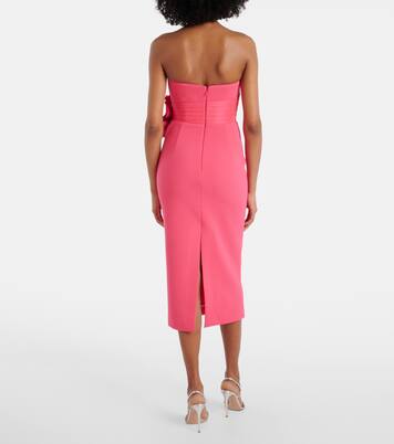 Robe bustier en crêpe à fleurs | Rebecca Vallance