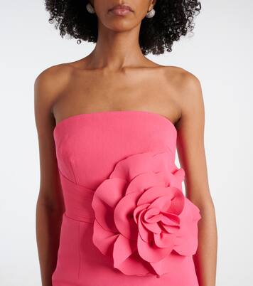 Robe bustier en crêpe à fleurs | Rebecca Vallance