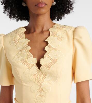 Robe Lulu en crêpe à dentelle | Rebecca Vallance