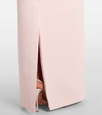 One-shoulder crêpe gown | Safiyaa