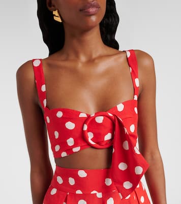 Polka-dot crop top | Adriana Degreas