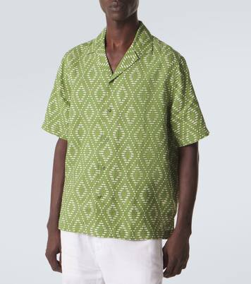 Bedrucktes Hemd Roberto aus Leinen | Frescobol Carioca