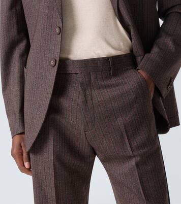 Alto pinstripe wool-blend slim pants | Wales Bonner