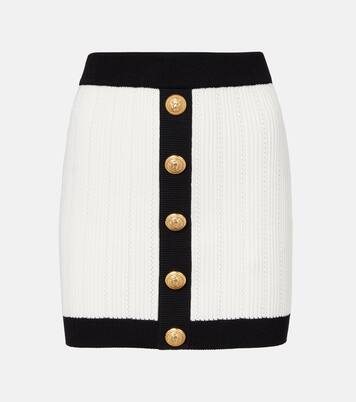 Minirock aus Rippstrick | Balmain