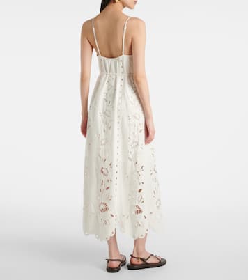 Abito lungo in pizzo sangallo | Farm Rio