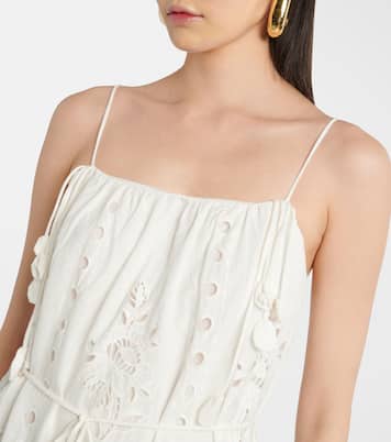 Abito lungo in pizzo sangallo | Farm Rio