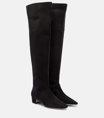 Gore suede over-the-knee boots | Manolo Blahnik