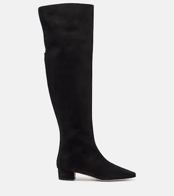 Gore suede over-the-knee boots | Manolo Blahnik