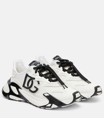 Day Faster DG suede-trimmed sneakers | Dolce&Gabbana