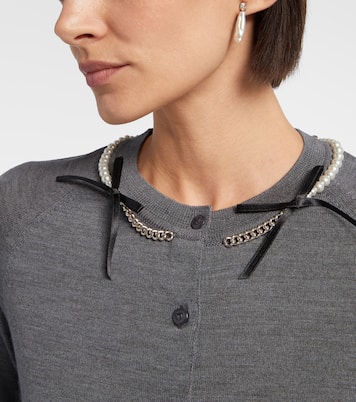 Ohrringe mit Süßwasserperlen und Kristallen | Simone Rocha