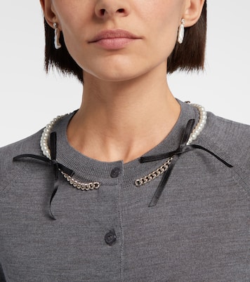 Ohrringe mit Süßwasserperlen und Kristallen | Simone Rocha