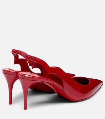 Hot Chick 70 patent leather slingback pumps | Christian Louboutin