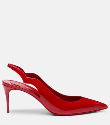 Hot Chick 70 patent leather slingback pumps | Christian Louboutin