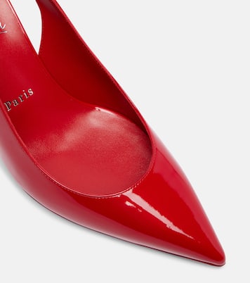 Hot Chick 70 patent leather slingback pumps | Christian Louboutin