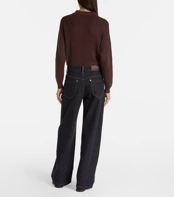 Mid-rise wide-leg jeans | Brunello Cucinelli