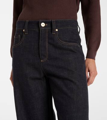 Mid-rise wide-leg jeans | Brunello Cucinelli