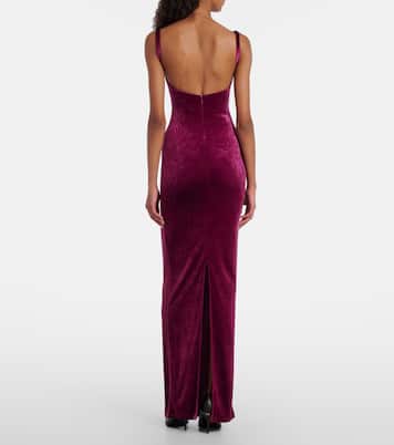 Abito lungo in velluto | Balenciaga