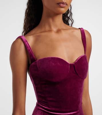 Abito lungo in velluto | Balenciaga