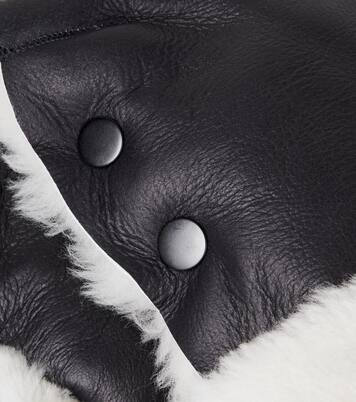 Buggy shearling mittens | Binibamba