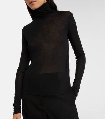 Evren cotton turtleneck top | The Frankie Shop