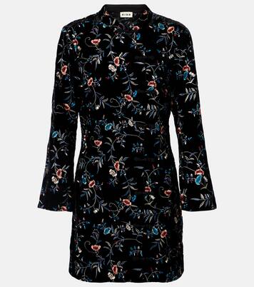 Delphina embroidered velvet minidress | Rixo