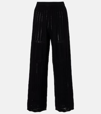 Alliage pointelle wool and cashmere wide-leg pants | Eres