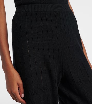 Alliage pointelle wool and cashmere wide-leg pants | Eres