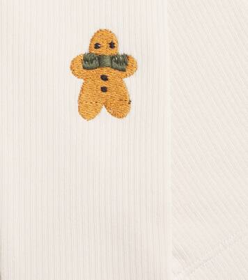 Baby Yosi embroidered cotton-blend leggings | Donsje