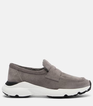 Shearling-lined leather slip-on shoes | Tod's