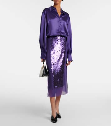 Dieu satin blouse | Joseph