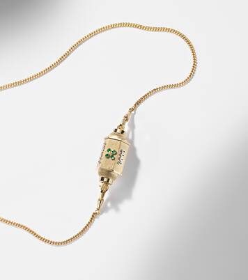 Collar con colgante Good Things de oro de 18 ct con esmeraldas | Marie Lichtenberg