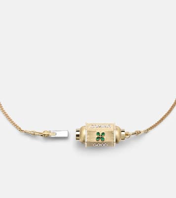 Collar con colgante Good Things de oro de 18 ct con esmeraldas | Marie Lichtenberg