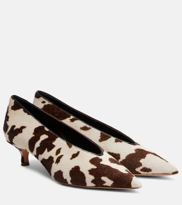Babouche cow-print calf hair pumps | Le Monde Béryl