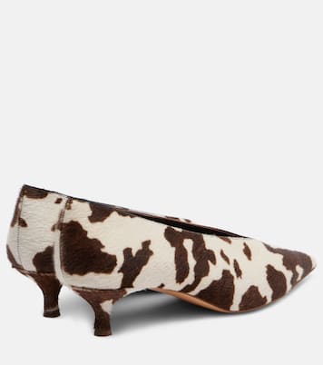 Babouche cow-print calf hair pumps | Le Monde Béryl