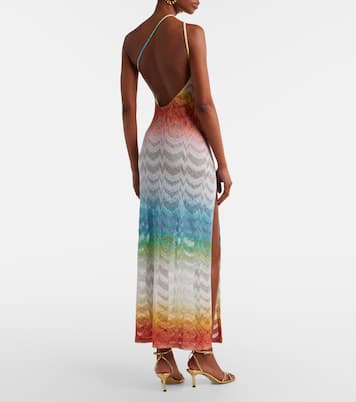 Maxikleid aus Häkelstrick | Missoni