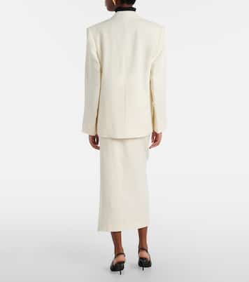 Midirock aus Twill | Victoria Beckham