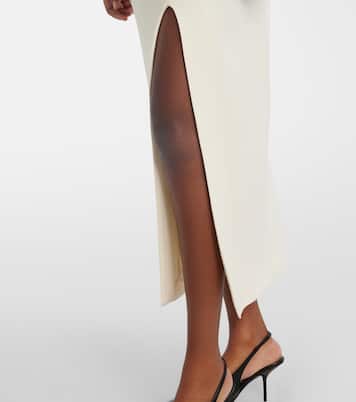 Midirock aus Twill | Victoria Beckham