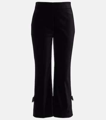 Pantalones cropped Quincy de terciopelo de algodón | Posse
